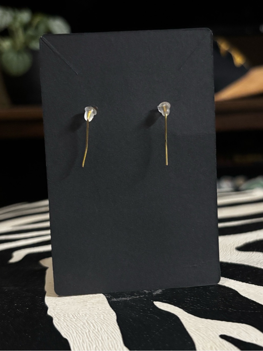 (3 for $10) Gold Anchor Drop Earrings - Nautical Women's Jewelry - Picture 2 of 2